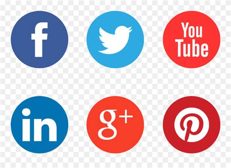 Flat Social Media Icons Png Social Media Logo Png Hd Clipart