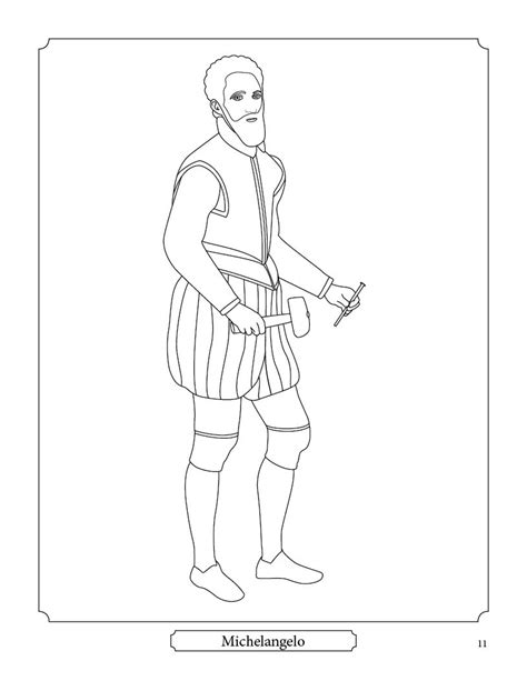 Coloring pages your are looking now is described  here we collect for you alot of coloring pages michelangelo your can download and print it for free. Coloring eBook samples: Michelangelo | Figures in Motion