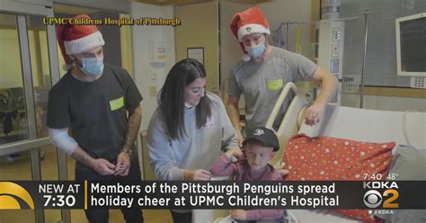 Members Of Pittsburgh Penguins Spread Holiday Cheer At Upmc Childrens