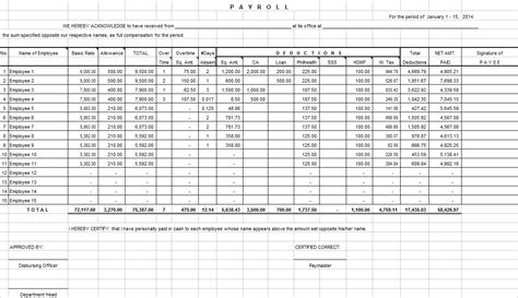 Payroll Accrual Spreadsheet — Db