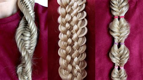 3 Epic Braids To Try On Yourself How To Braid For Beginners Basic Braids Youtube
