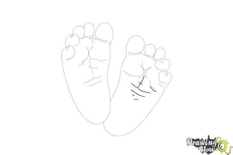 How To Draw Baby Feet Drawingnow