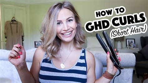 How To Curl Shortmedium Hair With Straighteners Youtube