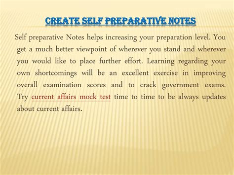 Ppt Preparation Tips For Govt Competition Exam Powerpoint