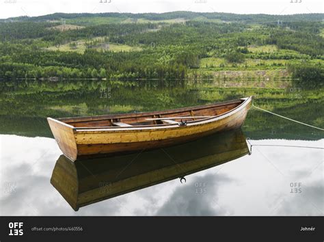 Rowboat On Lake Offset Collection Stock Photo Offset