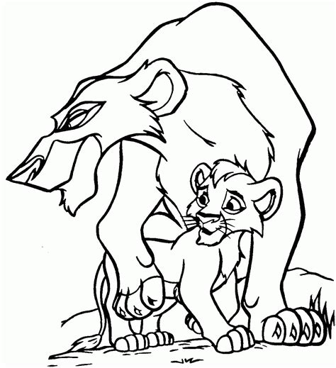 Lion King Coloring Pages Nala And Simba Az Coloring Home