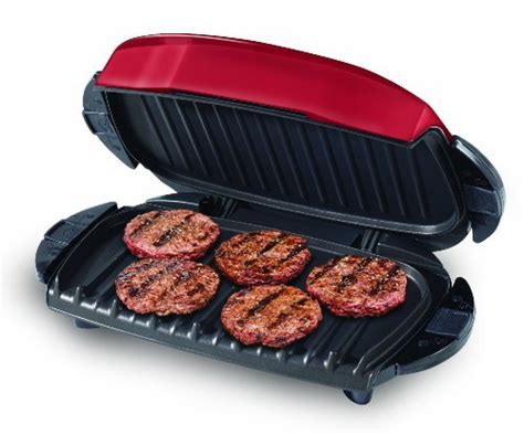 George Foreman 5 Serving Removable Plate Electric Indoor Grill And