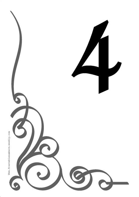 Adella wedding table number template, simple table numbers, modern minimalist table numbers printable, clean table number cards instant. Free Table Number Templates 4X6 | table in style with our beautiful printable diy tab… | Wedding ...