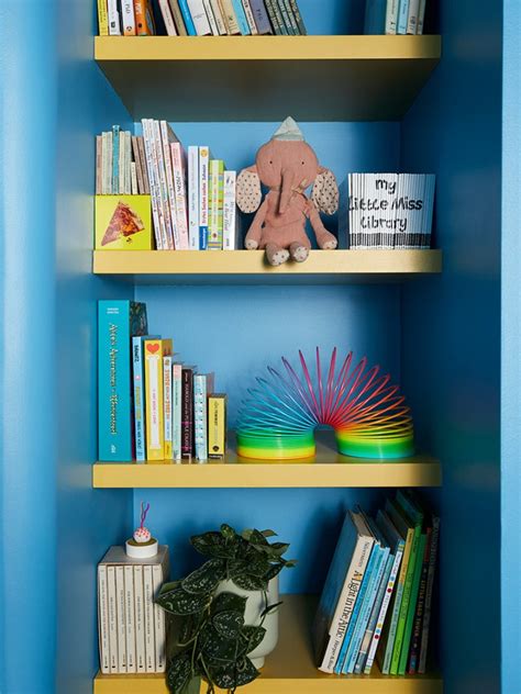 Painted Bookshelf Ideas You Can Easily Diy Domino
