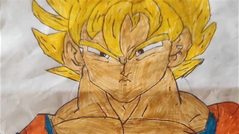 How To Draw Super Saiyan God 1 Goku Step By Step By Ssj Creations