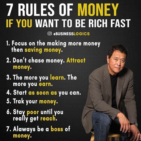 7 Rules Of Money Investment Quotes Money Management Advice Money Strategy