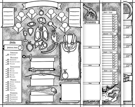 最高 50 5e Character Sheet Printable かべがみわlぱぺrsめ