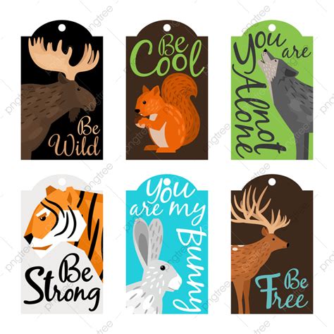 Label Collection Vector Hd Png Images Collection Of Labels With Wild