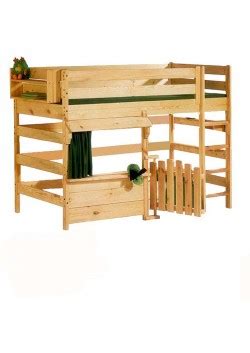 Homestyle4u 1545 kinder hochbett mit rutsche real. Kinder Hochbett "primus-4" Spielbett, Holz massiv, mit ...