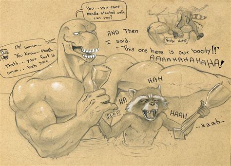 Rule 34 Anthro Balls Beta Ray Bill Duo Erection Guardians Of The Galaxy Male Male Only Mammal