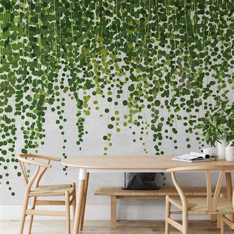Hanging Plants Mural Wallpaper Inn