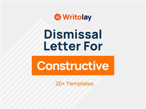 Constructive Dismissal Letter 4 Templates Writolay
