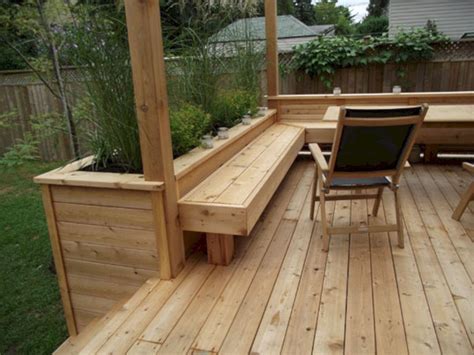 Best Ideas About Deck Bench Seating 63 Deck Planters Deck Designs