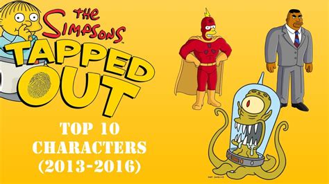 Top 10 Playable Characters In The Simpsons Tapped Out 2013 2016 Youtube