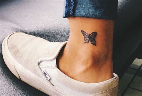 Butterfly Ankle Tattoo Schmetterling Tattoo Tattoos Schmetterling