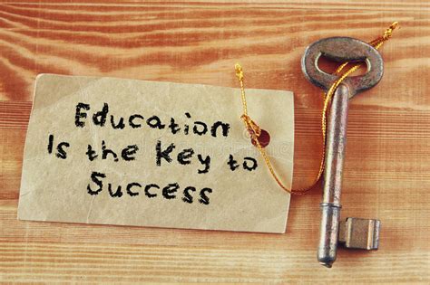 No education is learning how to do things the right way at its most basic level, and when you do things right in life you become successful without a doubt. Top View Image Of Key With Note And The Phrase Education ...