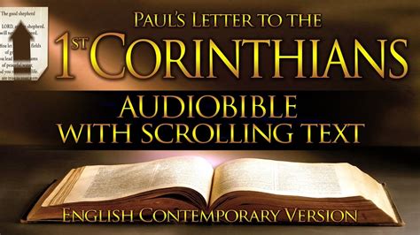 The Holy Bible 1 Corinthians Contemporary English Full With Text