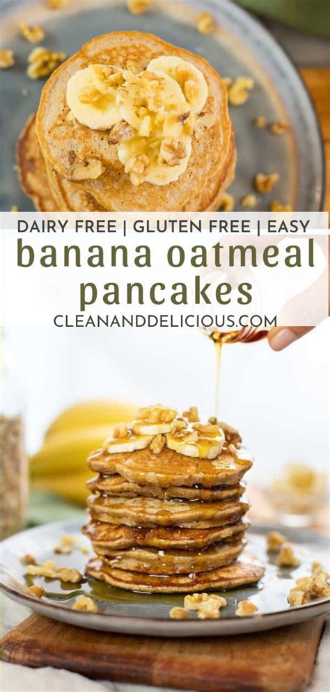 This Banana Oatmeal Pancakes Recipe Is Easy Gluten Free And