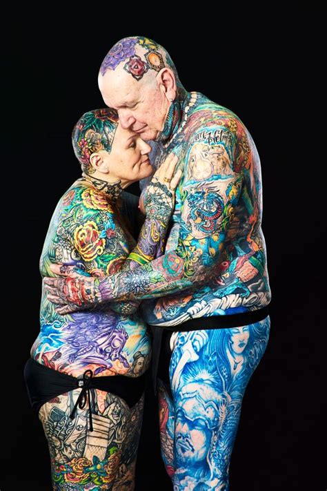 Senior Couple Breaks World Record For Most Tattoos On The Body Huffpost