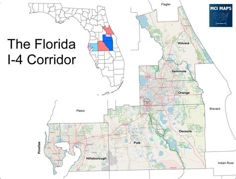 Floridas Infamous I 4 Corridor And Its Politics Mci Maps Election