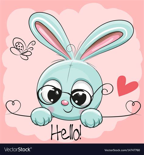 Cute Drawing Rabbit Royalty Free Vector Image Vectorstock