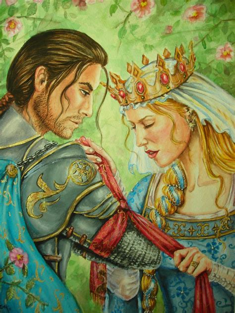 Lancelot And Guenivere By Gwynneth Kovacs Fairy Tales Pinterest