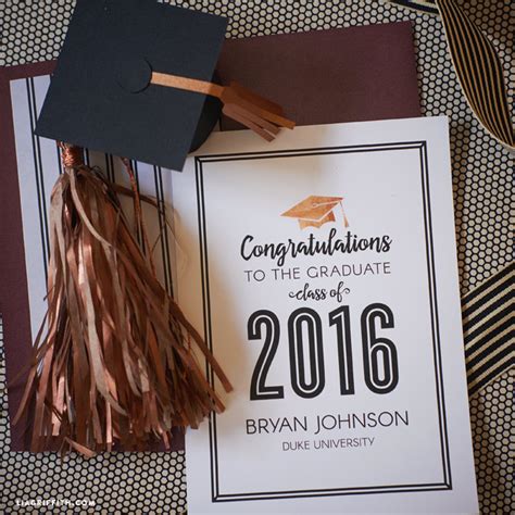 Printable Graduation Announcements For 2016 Lia Griffith