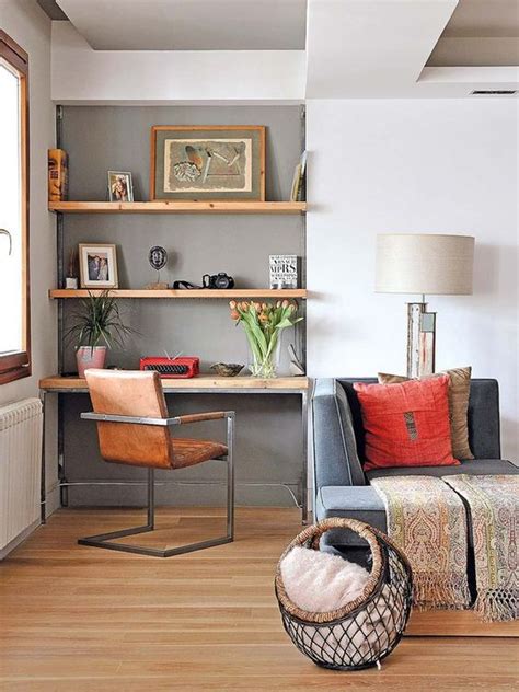45 Cool Home Office Nooks In Living Rooms Shelterness