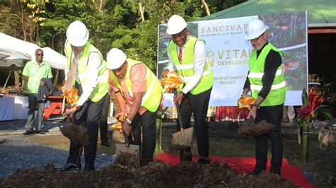 groundbreaking of cbi approved sanctuary rainforest eco resort and spa