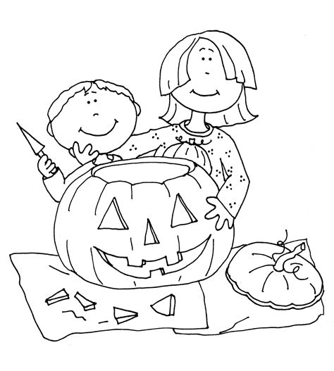 Free Dearie Dolls Digi Stamps Pumpkin Carving Kids