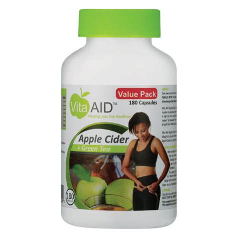 After hearing from a number of sources that apple cider vinegar can be helpful, i went out and bought some. Vita-Aid Apple Cider & Green Tea 180 Capsules - Clicks