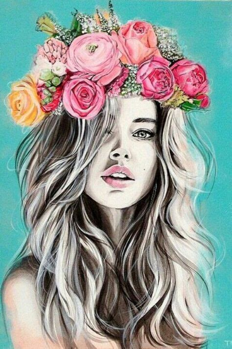 Joliment Dessin Fleurs Fille Tumblr Photography Projects Art Photography Fashion
