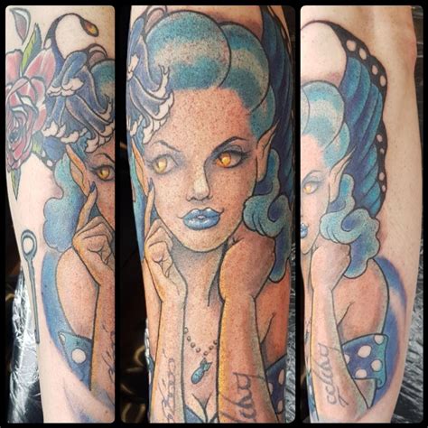 Blue Fairy Rockabilly Pinup Tattoo By Steve Malley Tattoonow