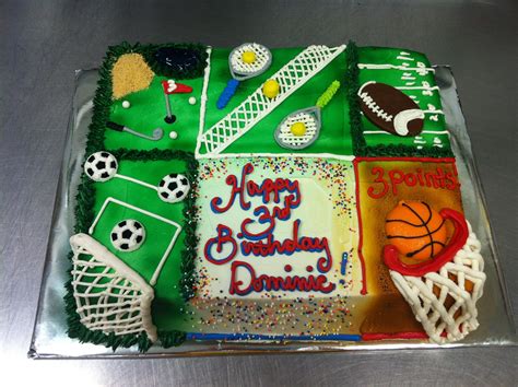 Sports Birthday Cakes For Men
