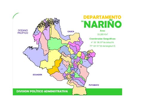 Colombianidad Decimo B Mapa De NariÑo Y Municipios Tatianafernandez