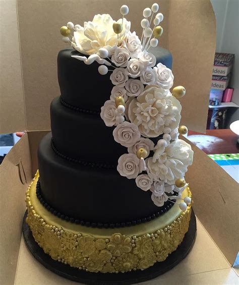 At cakeclicks.com find thousands of cakes categorized into thousands of categories. Elegant 50th birthday cake - cake by Raindrops - CakesDecor