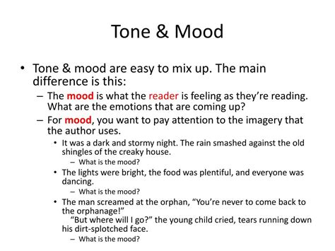 Ppt Tone And Mood Powerpoint Presentation Free Download Id2017619