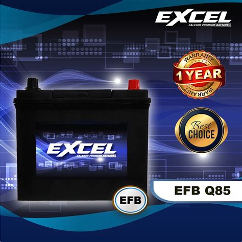 Excel Mf Q85 Efb Car Battery For Mazda 2 3 6 Cx3 Cx5 Cx7 Cx9