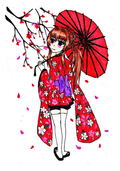 Kimono Girl By Xmidnight Dream13x On Deviantart
