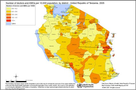 United Republic Of Tanzania Number Of Doctors And Amos Per 10000