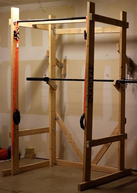 Diy Power Rack Crossfit Equipment Diy Homemade Gym Equipment No