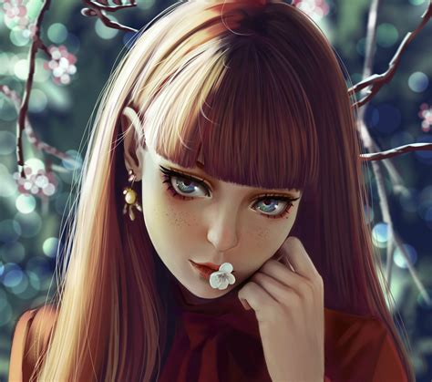 Hintergrundbilder Porträt Anime Mädchen Gesicht Fantasie Mädchen