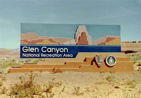 Glen Canyon National Recreation Area Hiking Trails Camping Map Utah