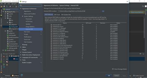 Set Default Sdk Version On Android Studio Stack Overflow