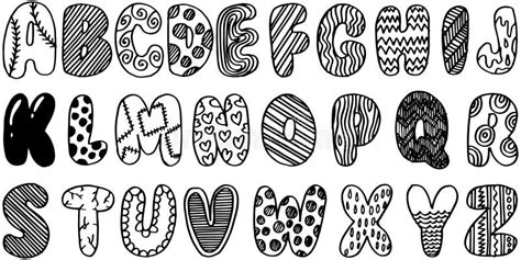 Hand Drawn Doodle Font Set Of Sketch Alphabet Hand Drawn Typography